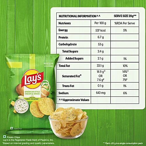 Lay's American Style Cream & Onion Potato Chips - Image 4