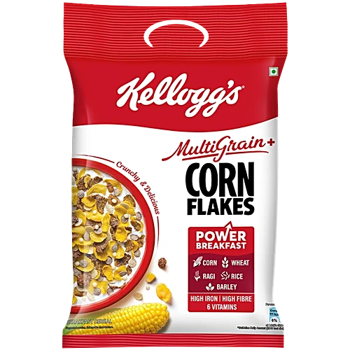 Kellogg's Multigrain Plus Corn Flakes Power Breakfast With 6 Vitamins, 450 g