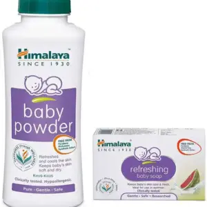 HIMALAYA Baby Powder 200g With Refreshing Baby Soap 75g