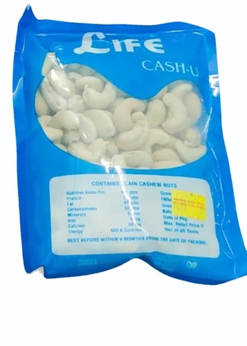 Life Cash U Cashew Nuts, Packet 250gm