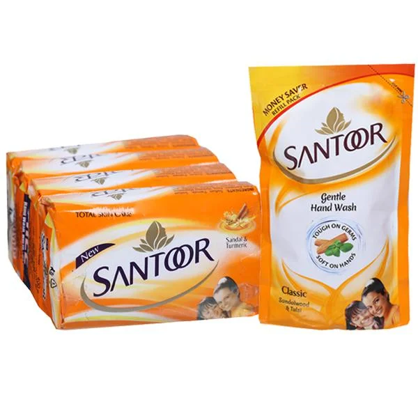 Santoor Soap With Santoor Free Handwash