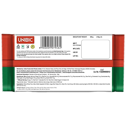 Unibic Oats Digestive, 600 g (4x150g) - Image 7