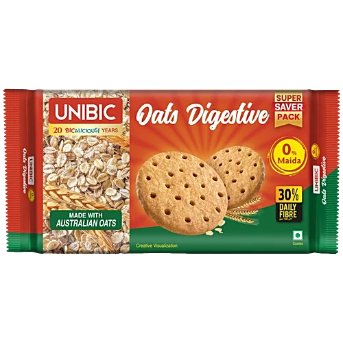 Unibic Oats Digestive, 600 g (4x150g)
