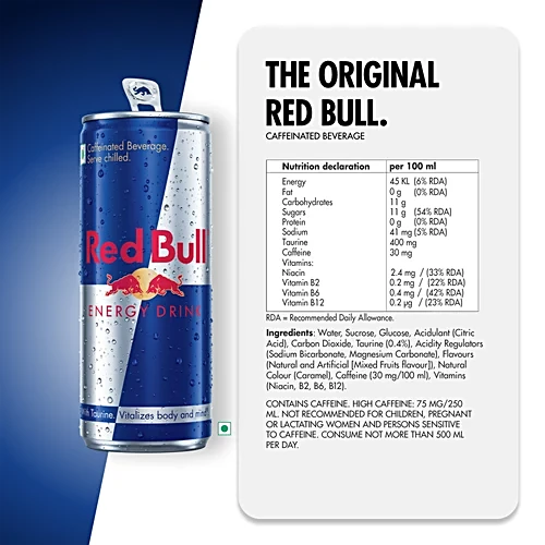 Red Bull Energy Drink, 250 ml Can - Image 2