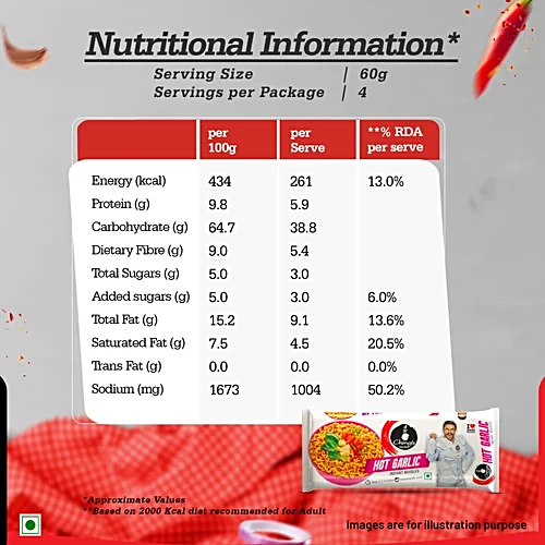 Ching's Secret Hot Garlic Instant Noodles, 240 g - Image 5